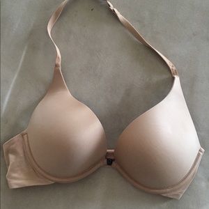 Nude halter plunge Bra